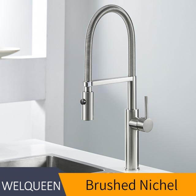 Kitchen Faucet Newly Design 360 Swivel Solid Brass Single Handle Mixer Sink Tap Chrome Hot and Cold Water Kitchen Faucet - Image 8