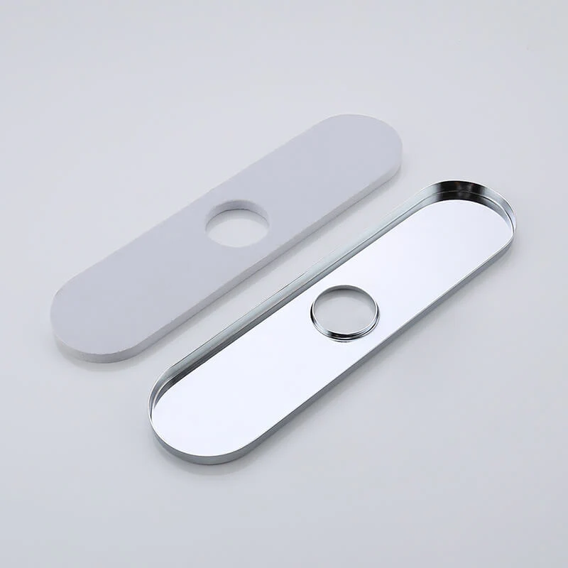 Kitchen Sink Faucet Hole Cover | Deck Plate Escutcheon Solid Stainless Steel Chrome Finished - Image 8