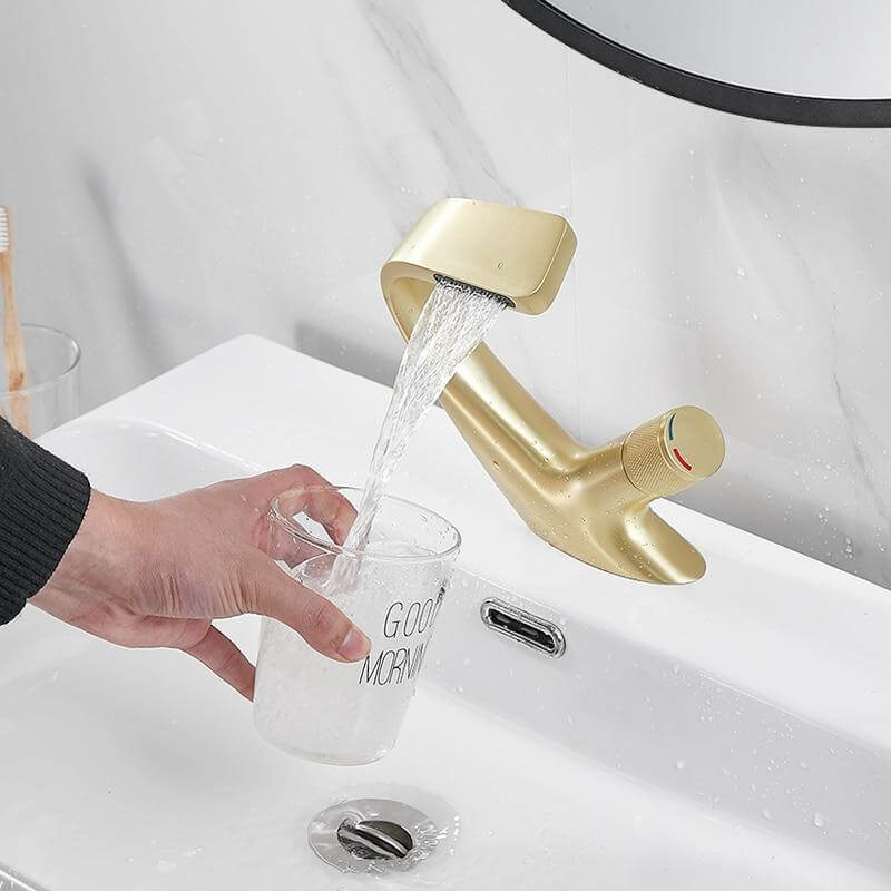 Matte Black Curved Basin Faucet Chrome Waterfall Modern Washbasin Crane Multi-Colored Bathroom torneira Cold Hot Water Mixer Tap - Image 3