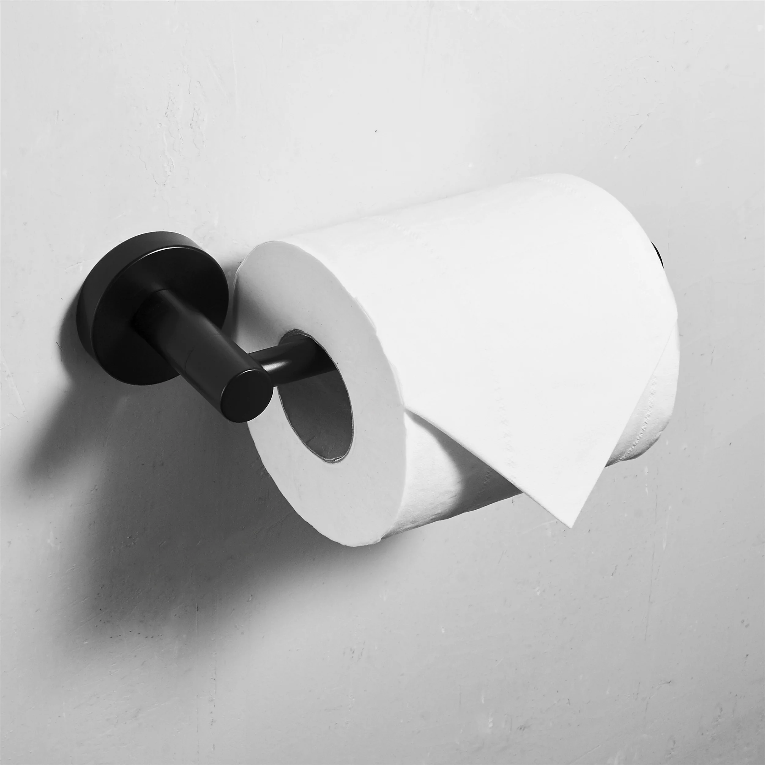 Modern Bathroom Black Hardware Set 304 Stainless Steel Towel Rack Paper Towel Holder Towel Bar Hook - Image 12
