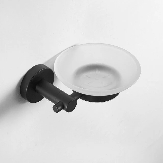 Modern Bathroom Black Hardware Set 304 Stainless Steel Towel Rack Paper Towel Holder Towel Bar Hook - Image 14