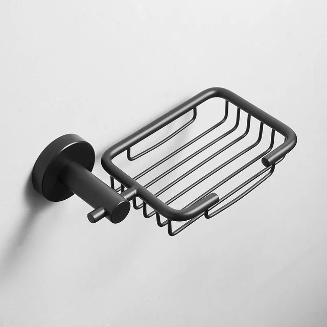 Modern Bathroom Black Hardware Set 304 Stainless Steel Towel Rack Paper Towel Holder Towel Bar Hook - Image 15