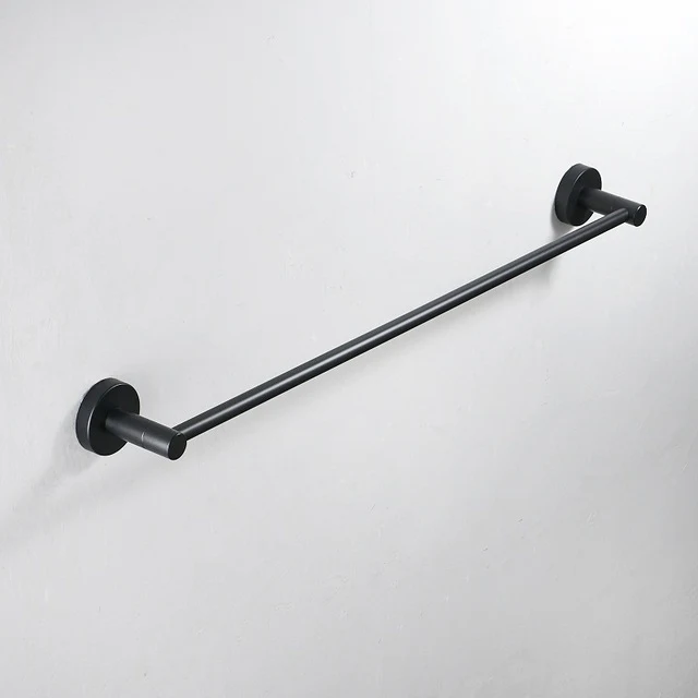 Modern Bathroom Black Hardware Set 304 Stainless Steel Towel Rack Paper Towel Holder Towel Bar Hook - Image 5