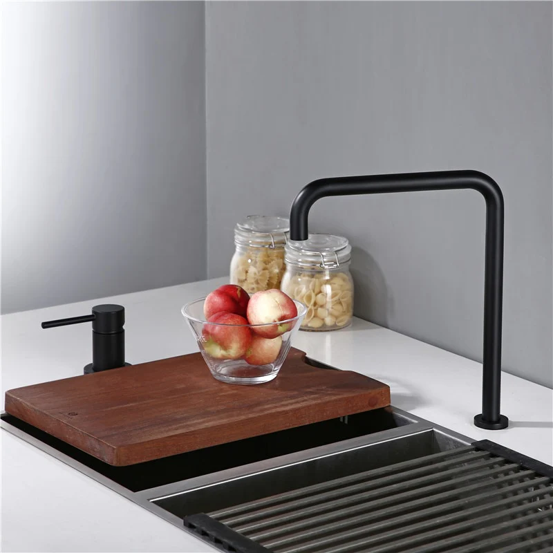 Modern Style Kitchen Sink Faucet Tap Dual Holder Single Handle Fixed Basin Faucet Hot And Cold 2 Hole Kitchen Sink Mixer - Image 3