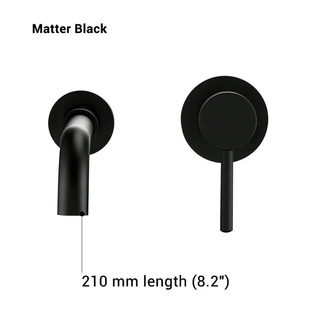 Modern Wall-Mount Mixer Tap Bathroom Sink Faucet Swivel Wall Spout Bath With Single Lever Basin Faucet - Image 13