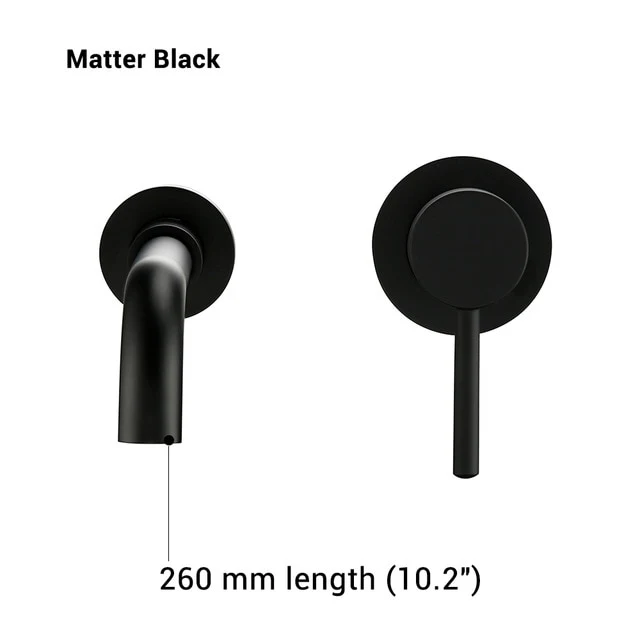 Modern Wall-Mount Mixer Tap Bathroom Sink Faucet Swivel Wall Spout Bath With Single Lever Basin Faucet - Image 14