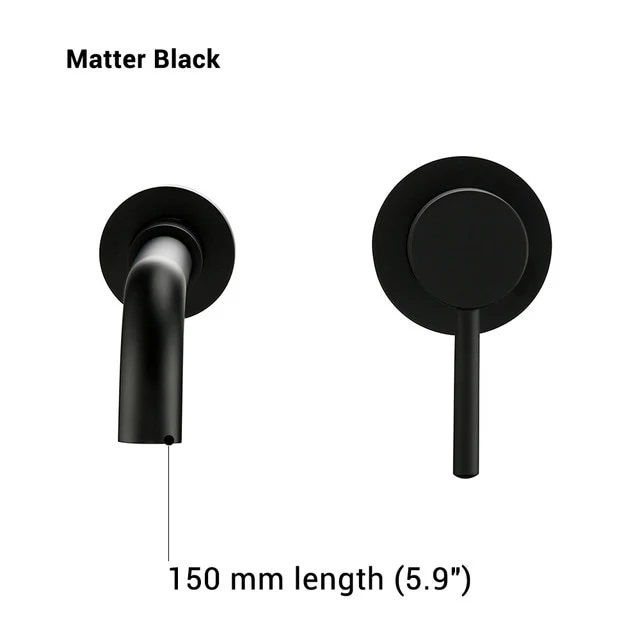 Modern Wall-Mount Mixer Tap Bathroom Sink Faucet Swivel Wall Spout Bath With Single Lever Basin Faucet - Image 15