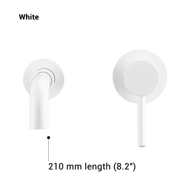 Modern Wall-Mount Mixer Tap Bathroom Sink Faucet Swivel Wall Spout Bath With Single Lever Basin Faucet - Image 19