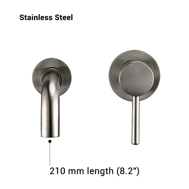 Modern Wall-Mount Mixer Tap Bathroom Sink Faucet Swivel Wall Spout Bath With Single Lever Basin Faucet - Image 21
