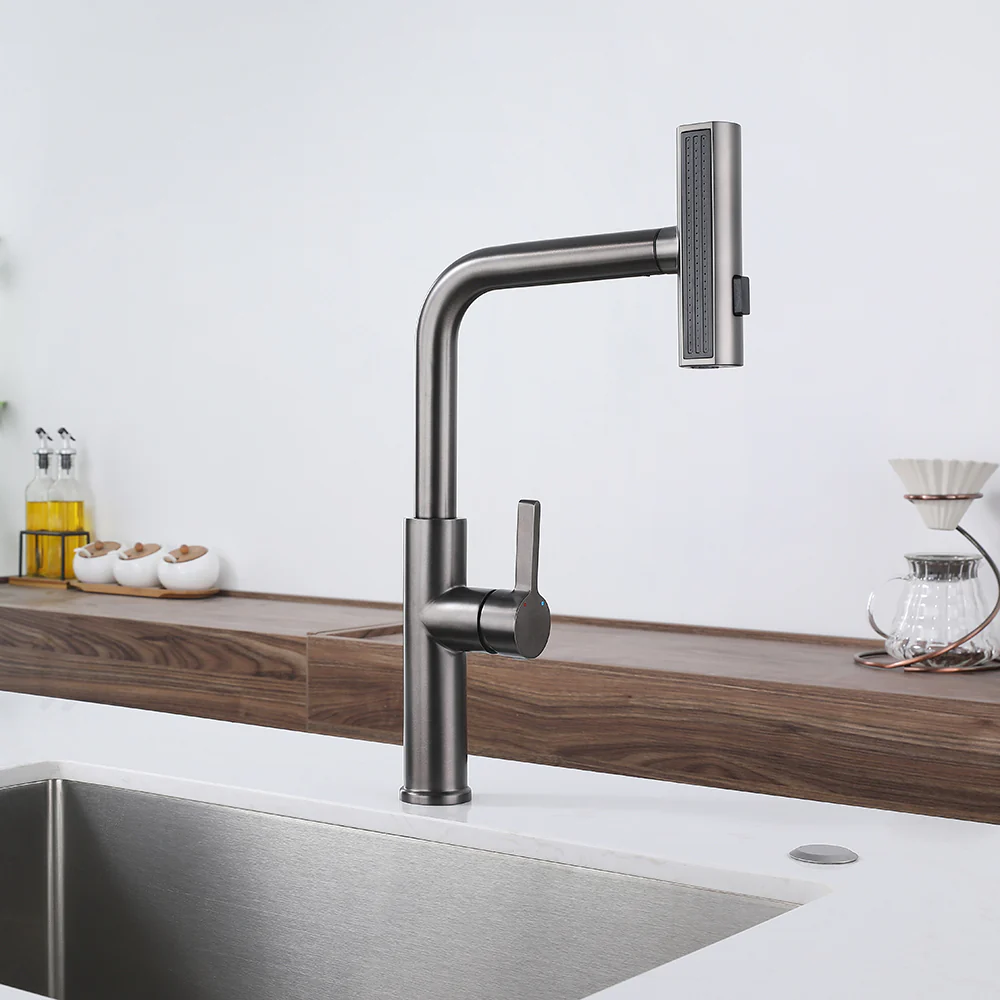 Multifunctional Pull-Out Waterfall Kitchen Faucets Rotatable Kitchen Sink Water Tap - Image 10