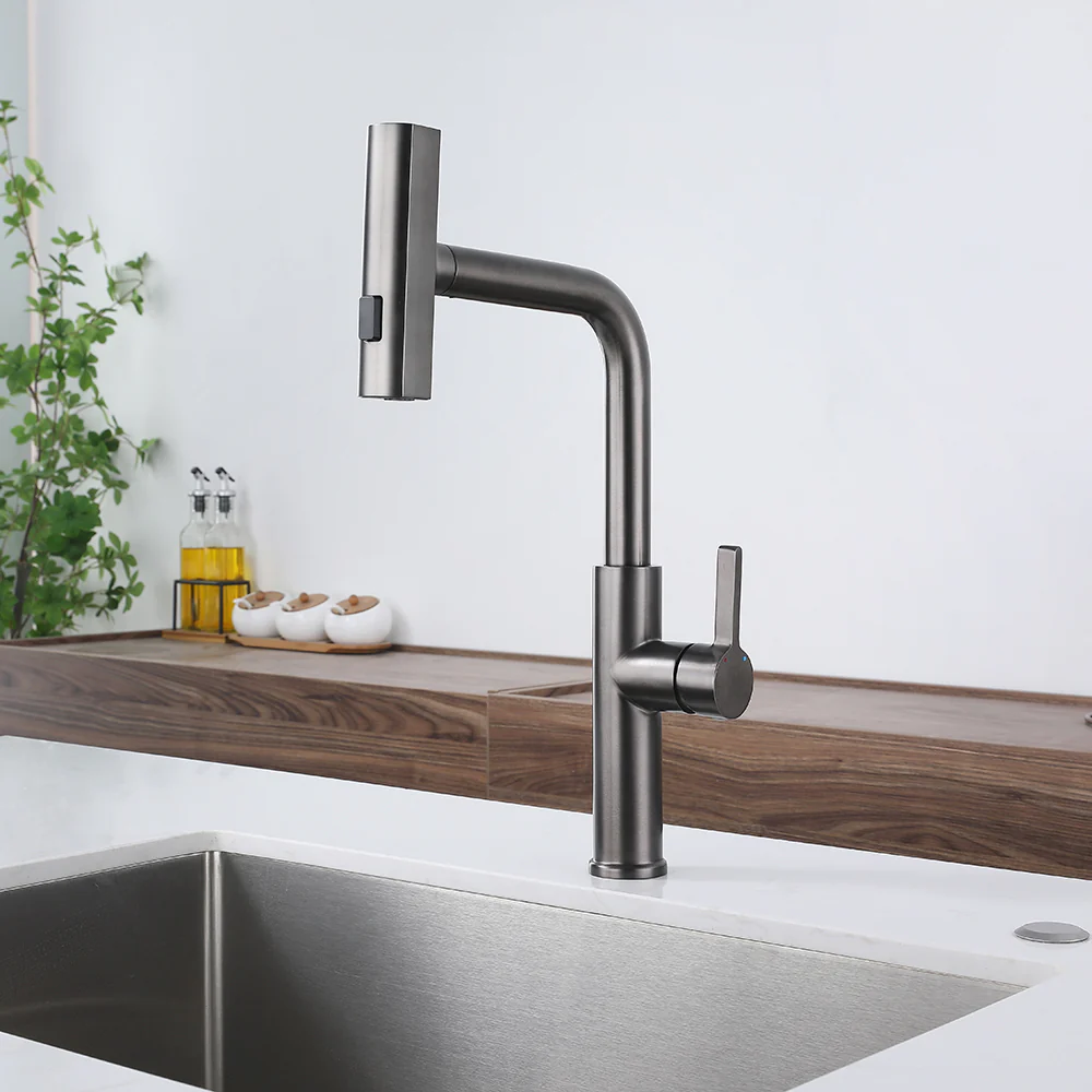 Multifunctional Pull-Out Waterfall Kitchen Faucets Rotatable Kitchen Sink Water Tap - Image 7