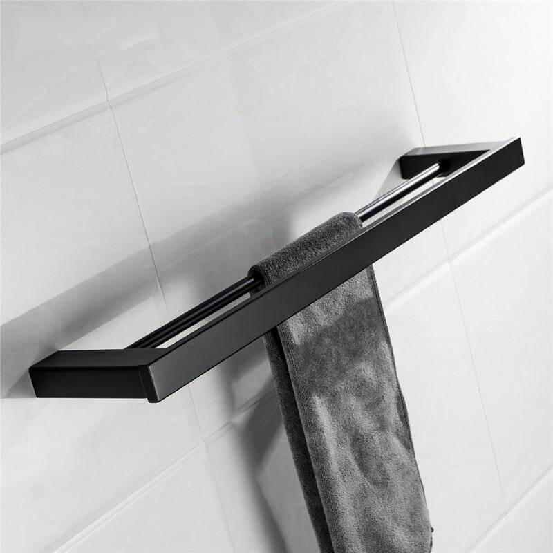 New SUS 304 Stainless Steel Bathroom Hardware Set Black Matte Paper Holder Toothbrush Holder Towel Bar Bathroom Accessories - Image 3
