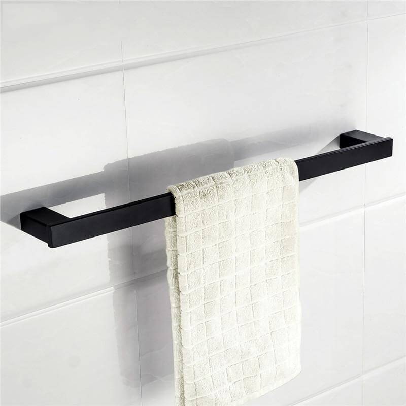 New SUS 304 Stainless Steel Bathroom Hardware Set Black Matte Paper Holder Toothbrush Holder Towel Bar Bathroom Accessories - Image 4
