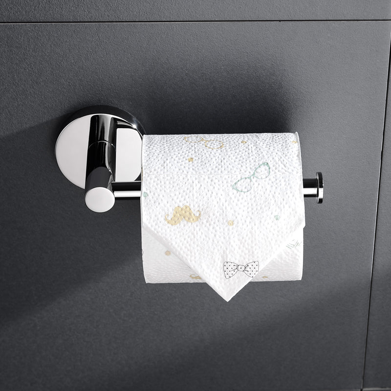 SUS304 Stainless Steel Bathroom Hardware Set Toilet Paper Holder Robe Hook Towel Bar Ring - Image 5