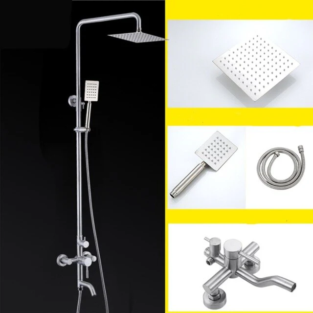 Shower Faucets Bathroom Shower Column Set SUS304 Bath Shower Mixer System - Image 8