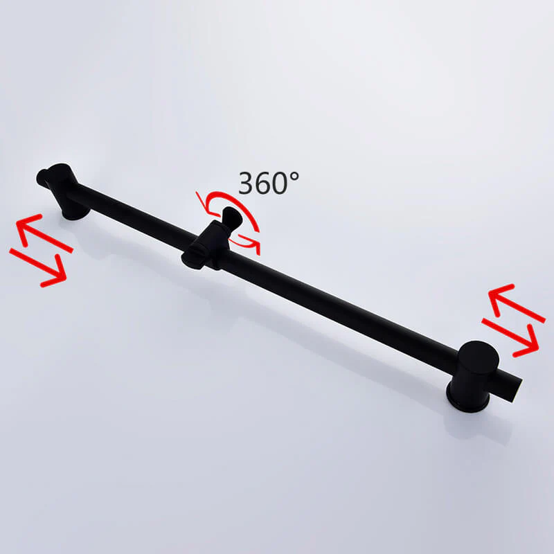 Shower Slide Bar with Handheld Shower Adjustable 304 Stainless Steel Shower Rail Set - Image 12