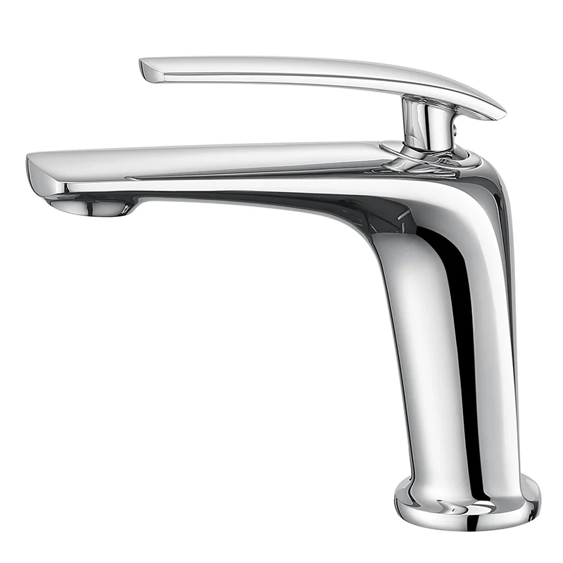 Single Handle Bathroom Faucet Lavatory Sink Faucets One Hole Faucet in Solid Brass - Image 13