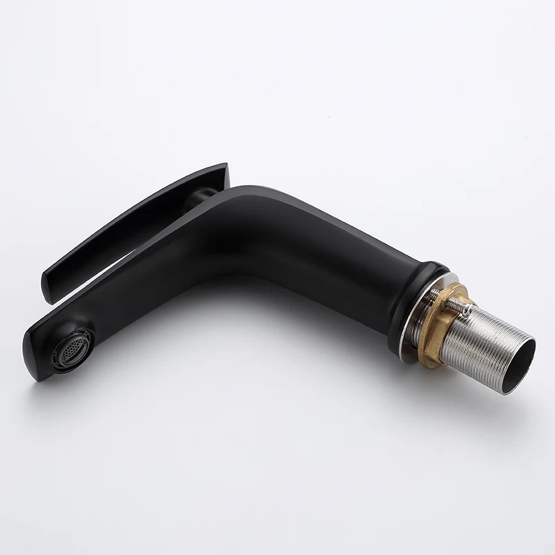 Single Handle Bathroom Faucet Lavatory Sink Faucets One Hole Faucet in Solid Brass - Image 7