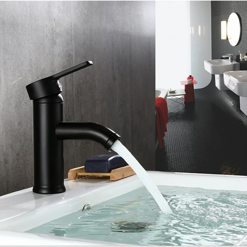 Stainless Steel Bathroom Basin Faucet Single Handle Cold And Hot Water Mixer Waterfall Bathroom Sink Faucets - Image 4