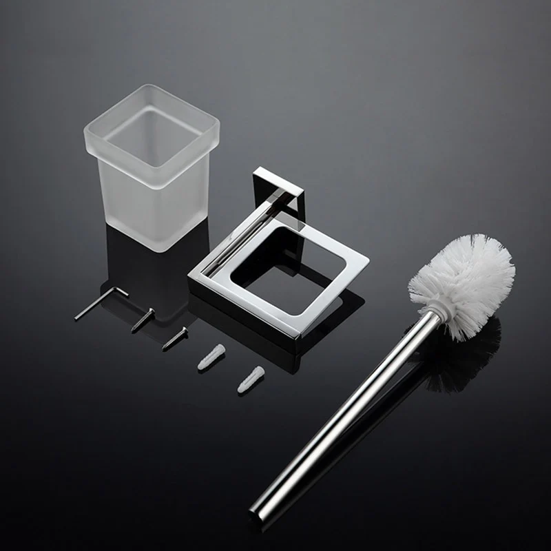 Stainless Steel Bathroom Hardware Set Mirror Chrome Polished Towel Rack Toilet Paper Holder Towel Bar Hook Bathroom Accessories - Image 15