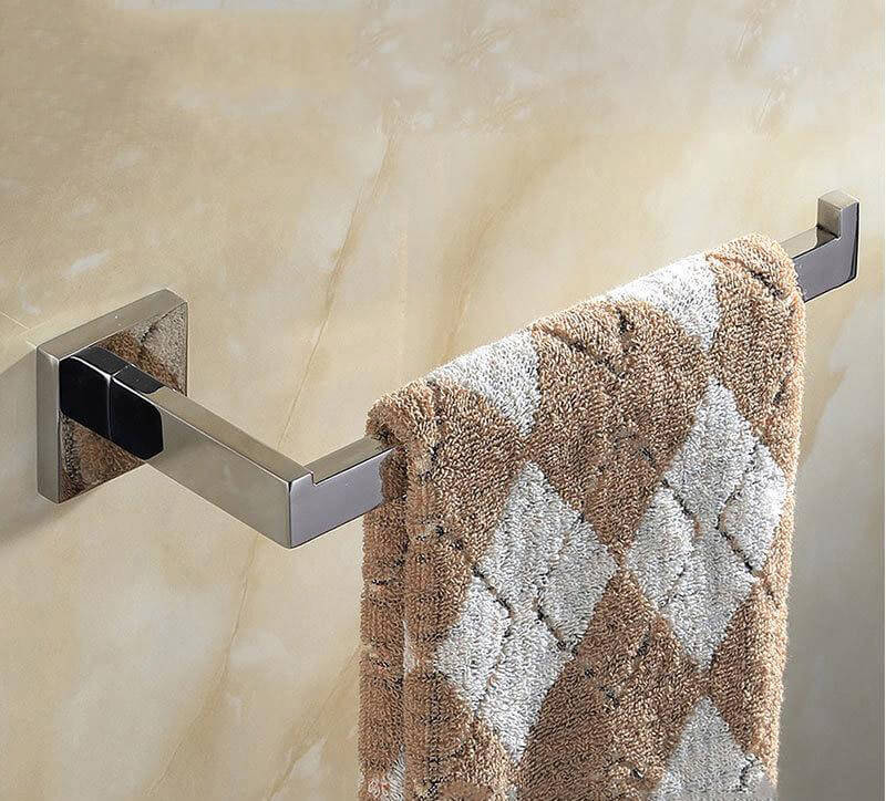 Stainless Steel Bathroom Hardware Set Mirror Chrome Polished Towel Rack Toilet Paper Holder Towel Bar Hook Bathroom Accessories - Image 7