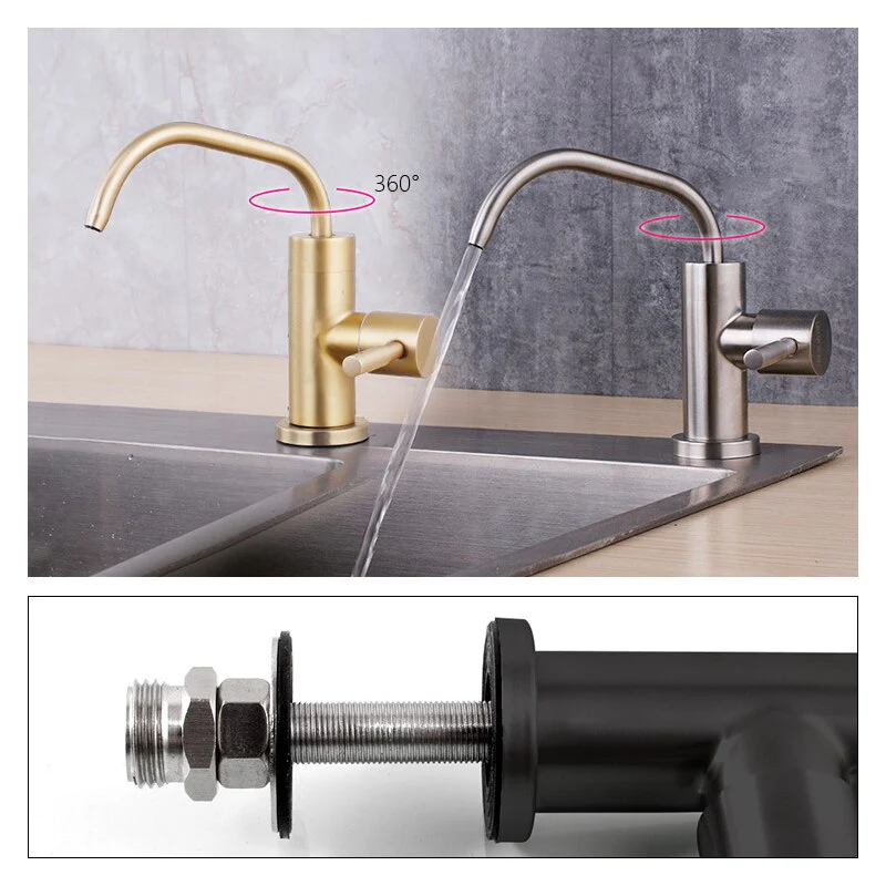 Stainless Steel Kitchen Direct Drinking Water Filter Tap Reverse Osmosis Water Filter Sink Faucet Single Handle Water Purifier - Image 5