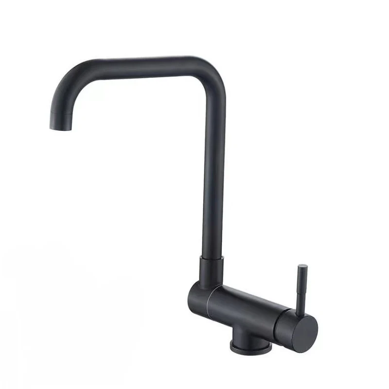 Stainless Steel Kitchen Faucet Lead-free Folding Mixer 360 Degree Swivel Single Handle Nickel Kitchen Sink Taps - Image 10