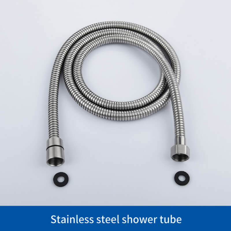 SUS304 Adjustable Shower Slide Bar Handheld Shower Rail Slide Bar Set Wall Mounted Round Style Shower Rail Set - Image 12