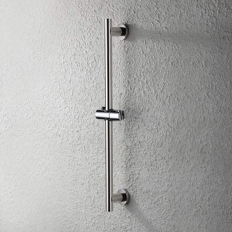 SUS304 Adjustable Shower Slide Bar Handheld Shower Rail Slide Bar Set Wall Mounted Round Style Shower Rail Set - Image 6