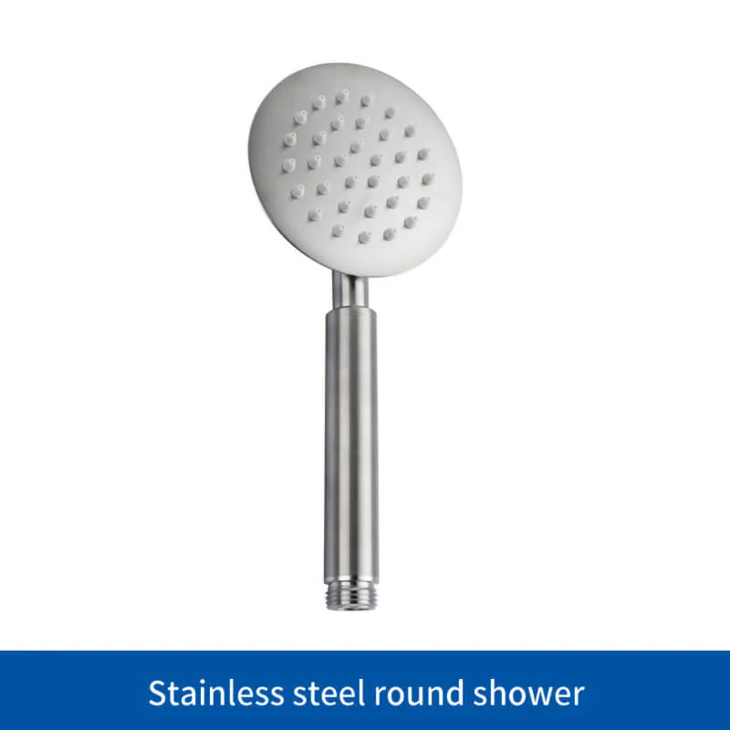 SUS304 Adjustable Shower Slide Bar Handheld Shower Rail Slide Bar Set Wall Mounted Round Style Shower Rail Set - Image 9