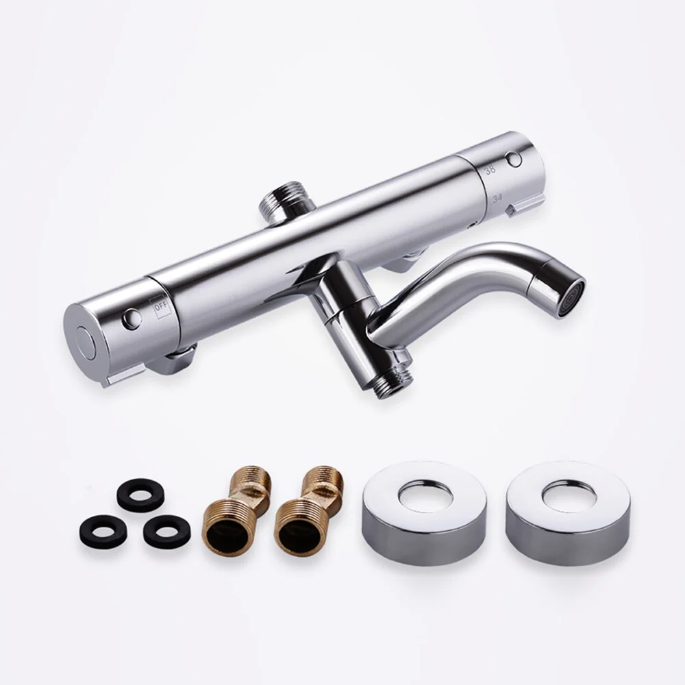 Thermostatic Shower Faucets Mixer Tap Hot And Cold Bathtub Faucet Bathroom Mixer  Wall Mounted Mixer Brass Control Rain - Image 5