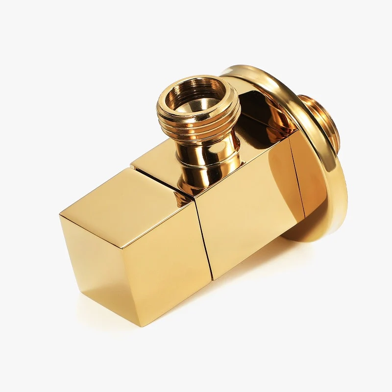 Toilet Angle Valve Water Heater Washing Machine Black Brass Triangle Valve Hot and Cold Water Switch Stop Valve - Image 4