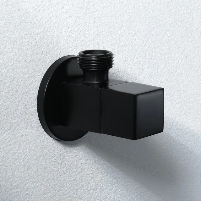 Toilet Angle Valve Water Heater Washing Machine Black Brass Triangle Valve Hot and Cold Water Switch Stop Valve - Image 6