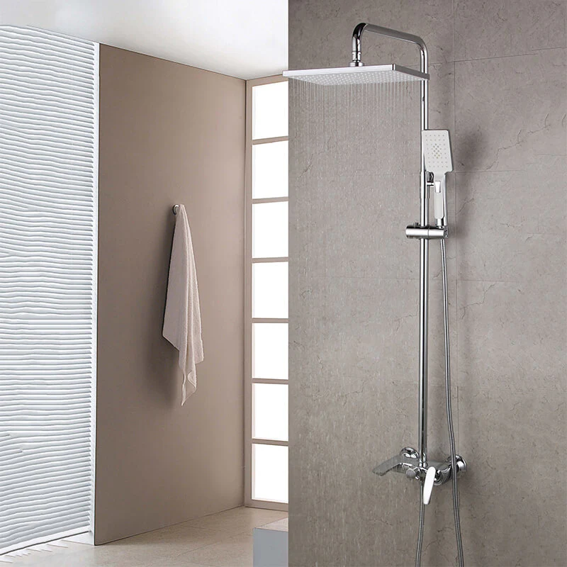 Wall Mounted Shower Set Bathroom High-Pressure Rain Shower System Shower Column Set - Image 4